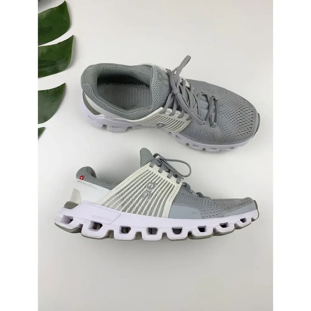 On Cloudswift Running Shoes Gray Lace Up Sneakers Womens 8 ** Missing Insoles **